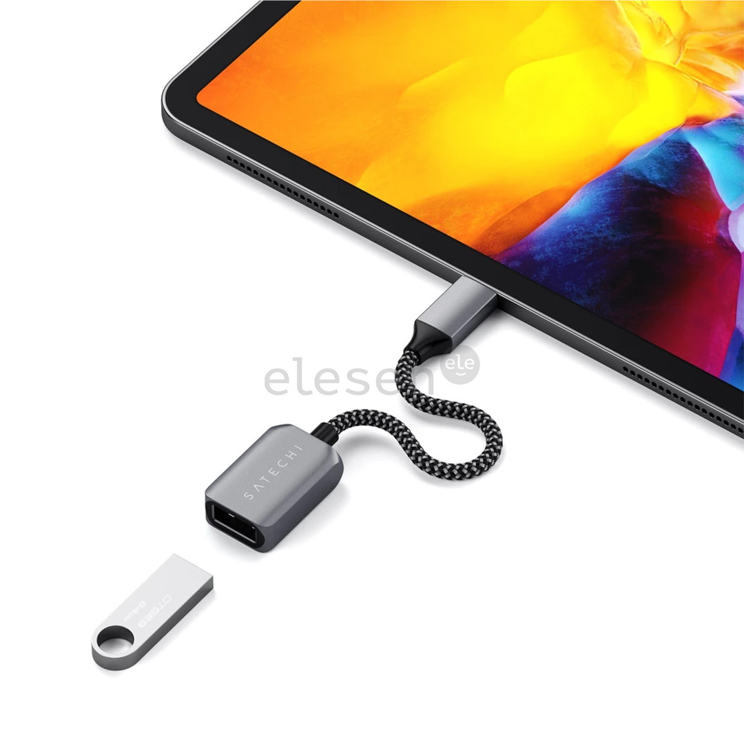 Satechi, USB A 3.0-USB C, grey - Adapter Item - ST-UCATCM