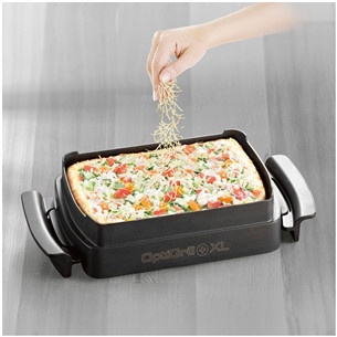 Tefal Optigrill+ + Snacking and baking XL, 2000 W, black/inox - Electric grill + baking accessory Item - GC724D12