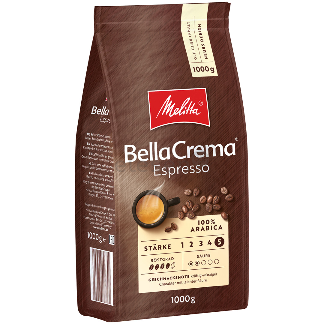 Kavos pupelės Melitta BellaCrema Cafe Espresso, 1kg Prekė - 008300
