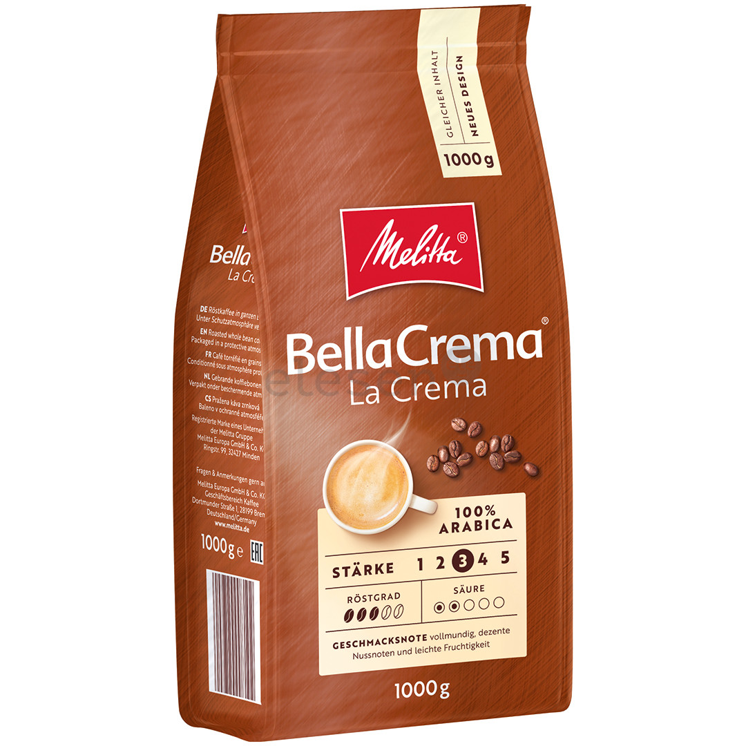 Melitta BellaCrema Cafe La Crema, 1 кг - Кофейные зерна Товар - 008102