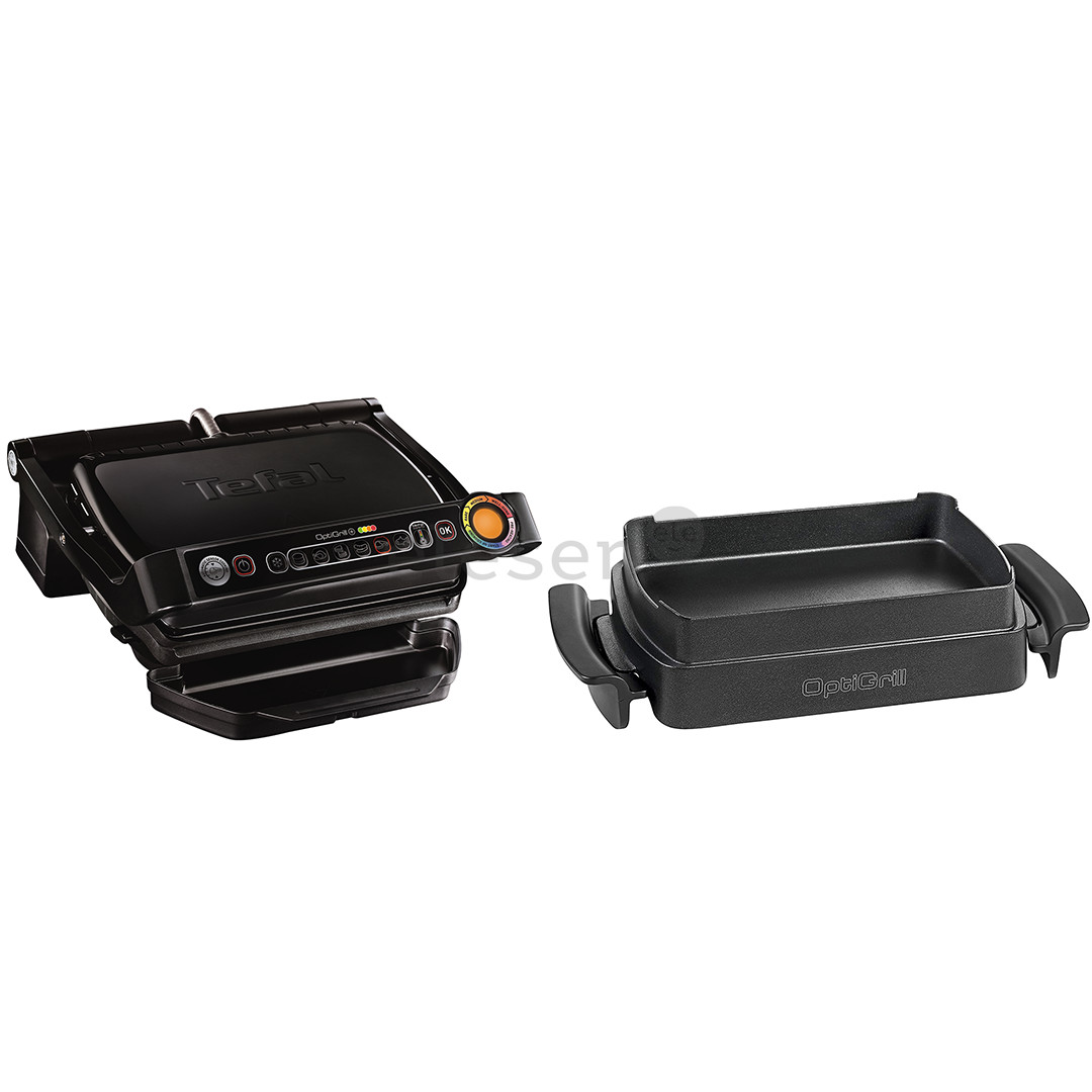 Tefal OptiGrill+ + Snacking & Baking, 2000 W, black - Table grill Item - GC714834