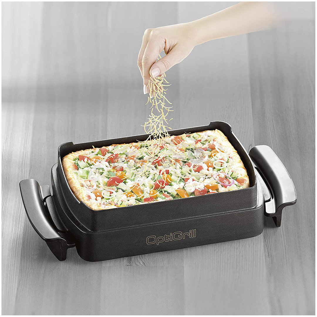 Tefal OptiGrill+ + Snacking & Baking, 2000 W, black - Table grill Item - GC714834