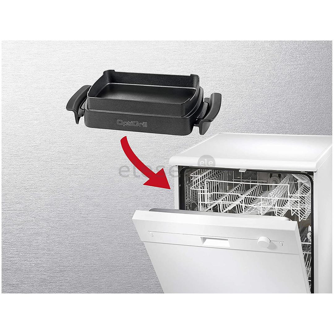 Tefal OptiGrill+ + Snacking & Baking, 2000 W, black - Table grill Item - GC714834