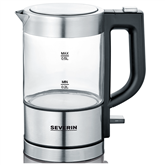 Severin, 0.5 L, clear/silver - Kettle Item - WK3472