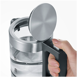 Severin, 0.5 L, clear/silver - Kettle Item - WK3472