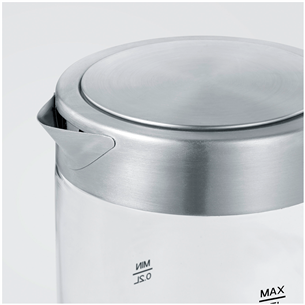 Severin, 0.5 L, clear/silver - Kettle Item - WK3472