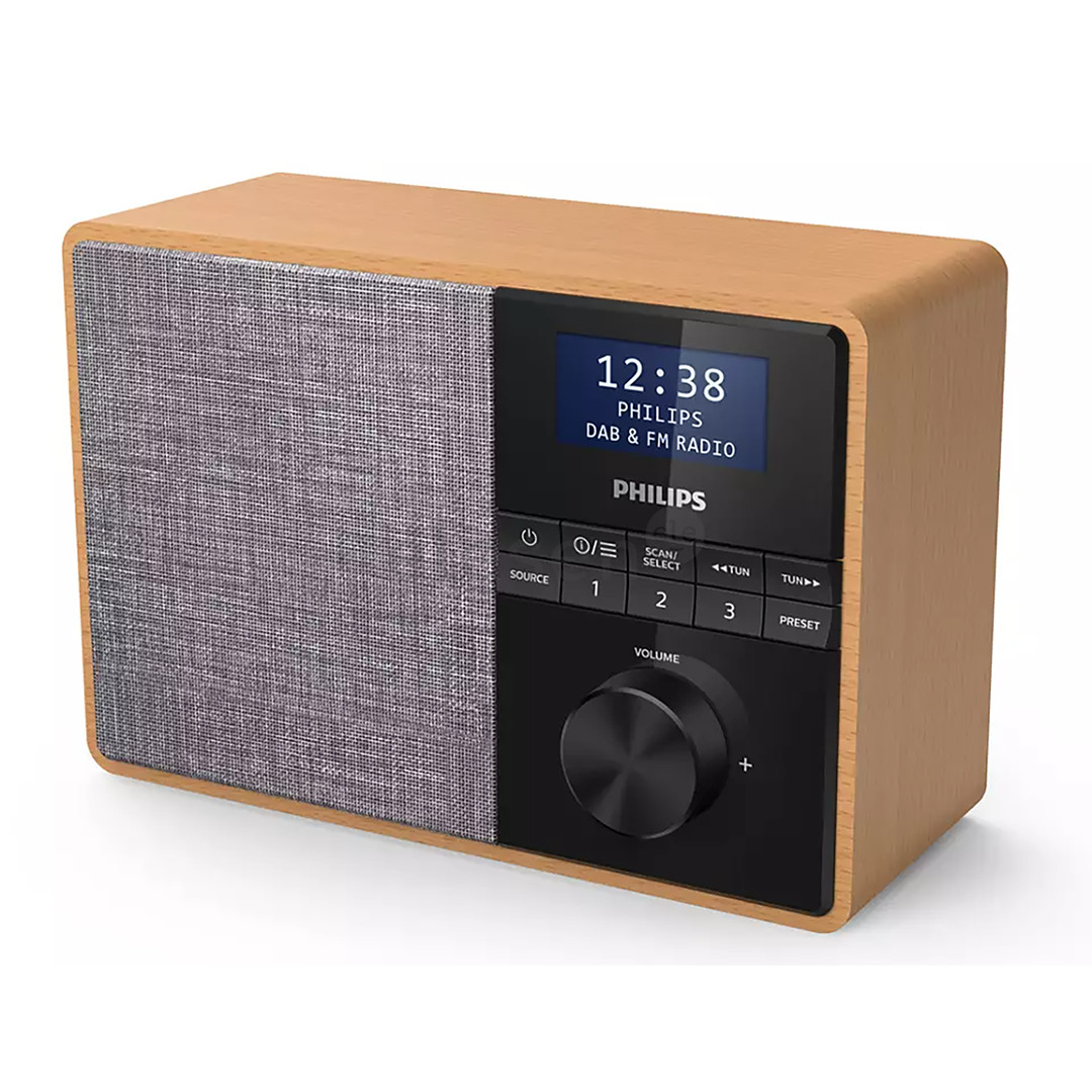 Philips TAR5505, DAB+, FM, Bluetooth, su laikmačiu, rudas - Radijas