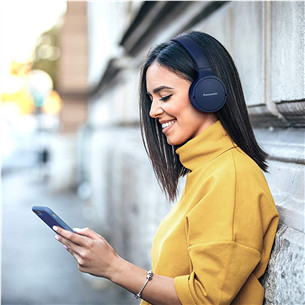 Panasonic RB-HF420BE-A, синий - Накладные беспроводные наушники