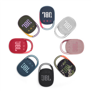 JBL Clip 4, balta - Belaidė kolonėlė