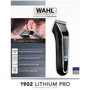 Машинка для стрижки волос Wahl Lithium Pro LCD 1902 Товар - 1902.0465