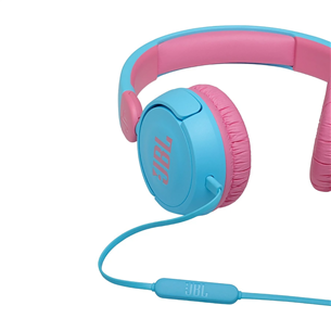 JBL JR310, mėlynos/rožinės - Vaikiškos ausinės
