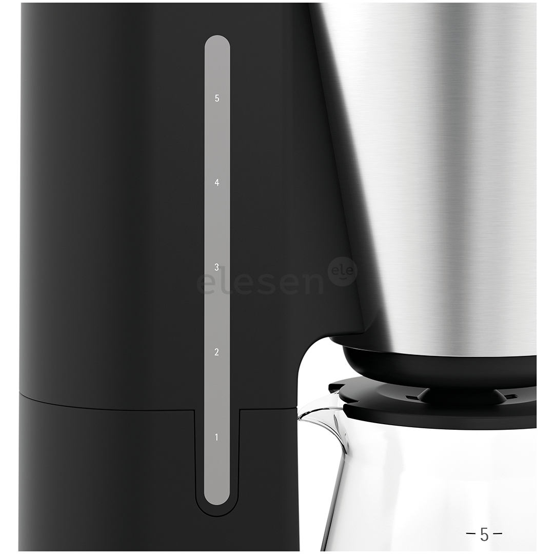 WMF KITCHENminis Aroma, резервуар для воды 0,625 л, черный/нерж. сталь - Кофеварка Товар - 412270011