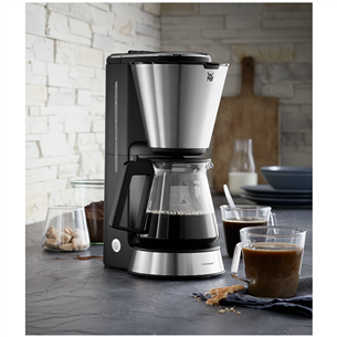 WMF KITCHENminis Aroma, резервуар для воды 0,625 л, черный/нерж. сталь - Кофеварка Товар - 412270011