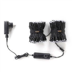 Twinkly 600 RGB LED String (Gen II), IP44, 48 m, juoda - Išmanioji kalėdinė girlianda