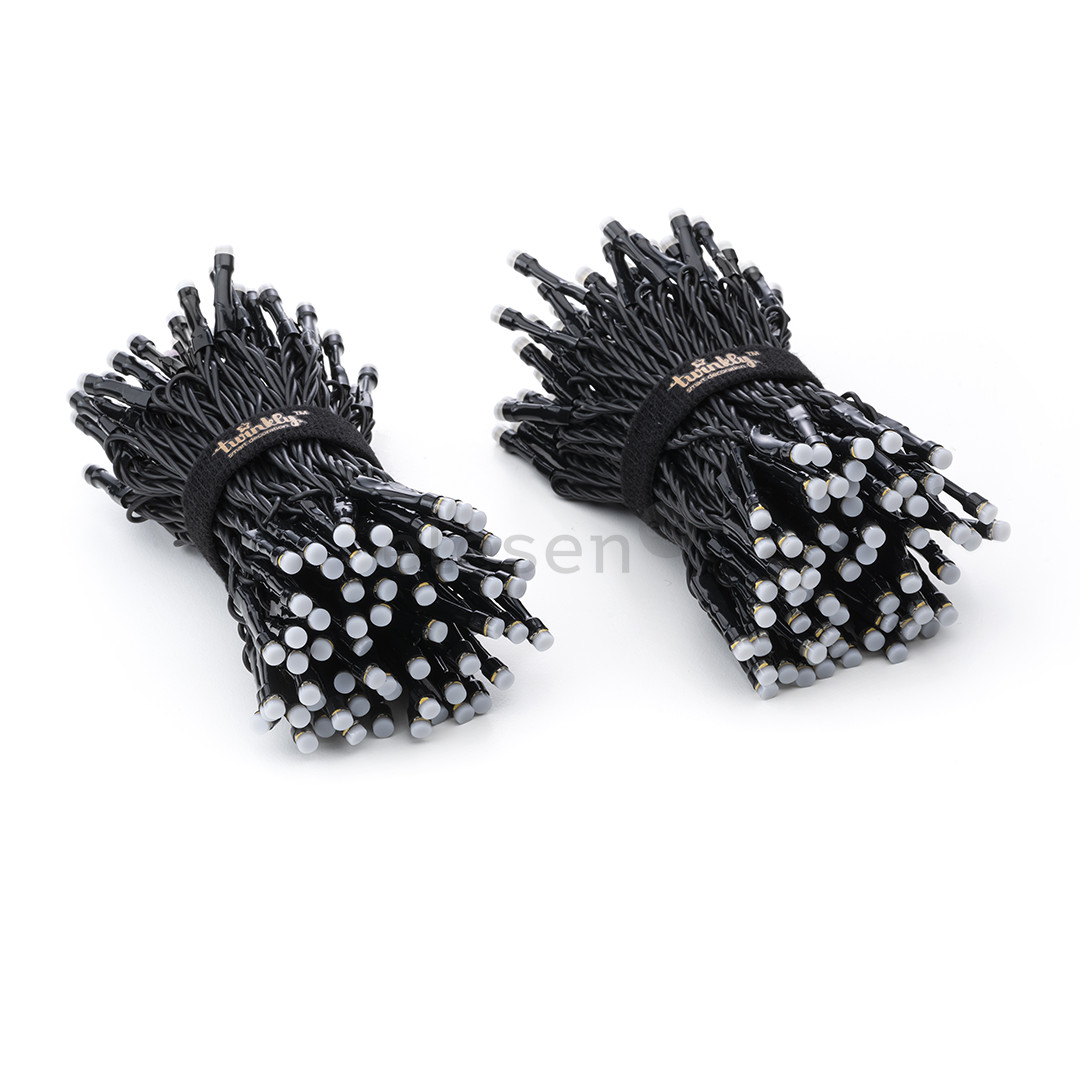 Twinkly Special Edition 250 RGB+W LED String (Gen II), IP44, 20 m, juoda - Išmanioji kalėdinė girlianda