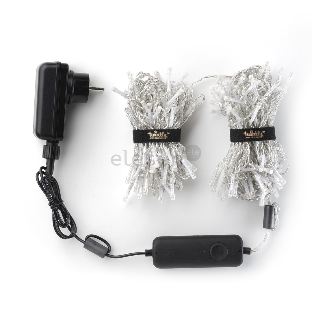 Twinkly Icicle Special Edition 190 RGB+W LEDs (Gen II), IP44, 8,5 м, прозрачный - Умная гирлянда