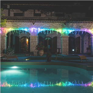 Twinkly Icicle Special Edition 190 RGB+W LEDs (Gen II), IP44, 8,5 м, прозрачный - Умная гирлянда