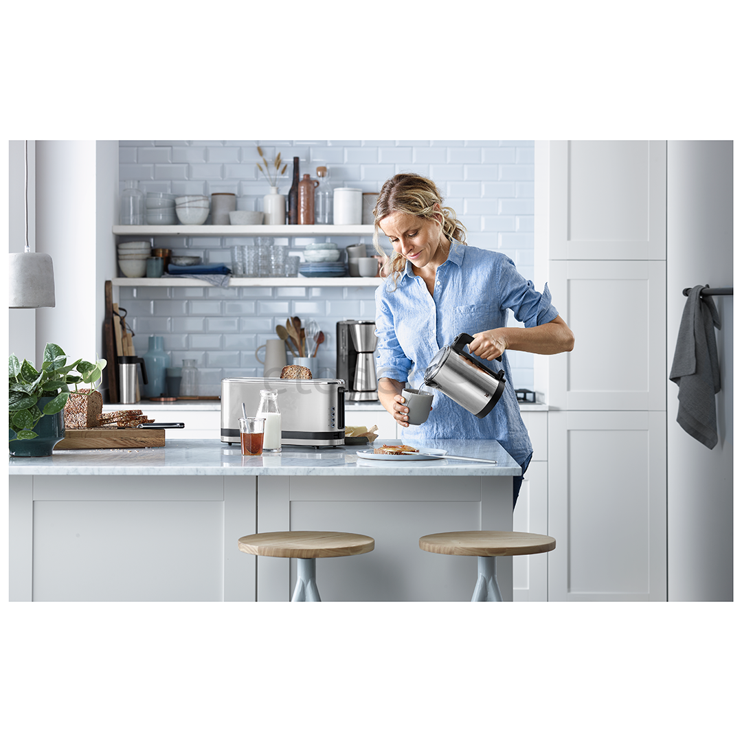 WMF KITCHENminis, 0.8 L, silver/black - Kettle Item - 413140011
