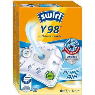 Dulkių siurblių maišeliai Swirl Micropor Y 98, 4vnt Prekė - Y98MNEW Y98MNEW