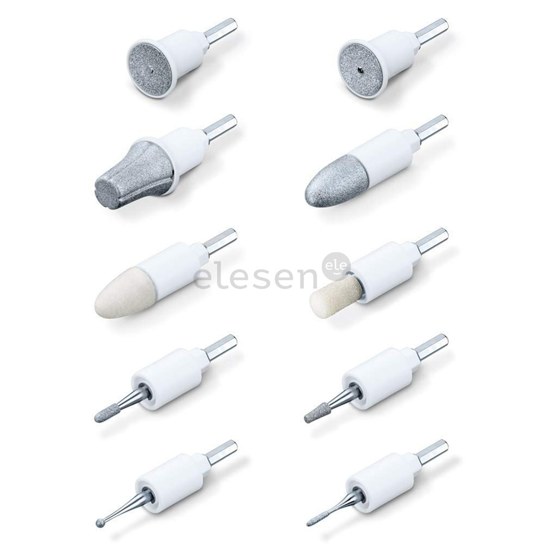 Beurer MP64, baltas/aukso spalvos - Manikiūro/pedikiūro rinkinys