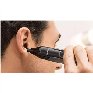 Philips 3000 juoda/pilka - Nosies plaukų kirpimo mašinėlė