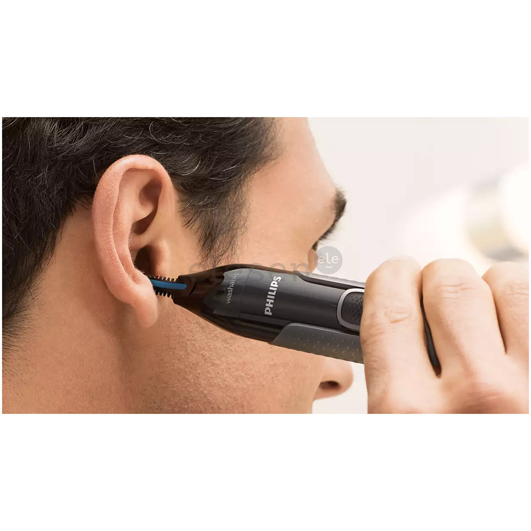 Philips 3000 juoda/pilka - Nosies plaukų kirpimo mašinėlė