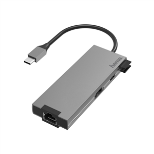 Adapteris Hama USB-C -  2xUSB-A/USB-C/HDMI/LAN Prekė - 00200109 00200109