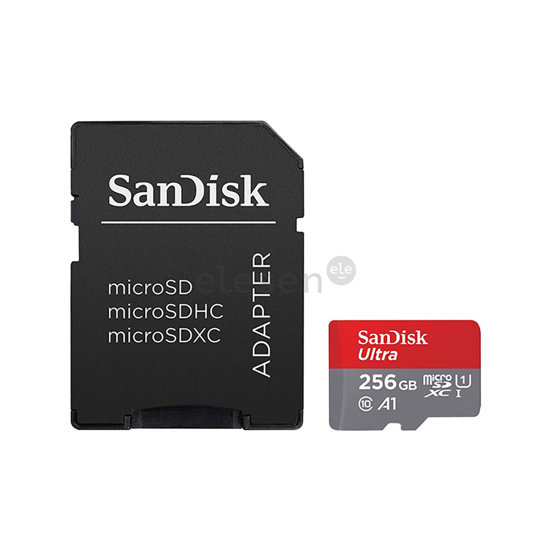 MicroSDXC Memory Card with Adapter SanDisk (256 GB)