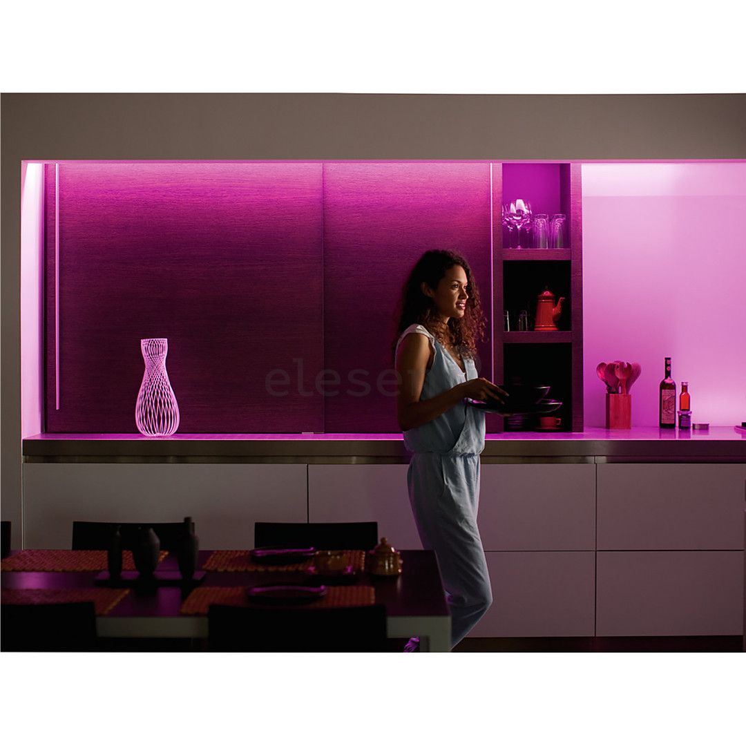 Philips Hue Lightstrip Plus, 2 m, daugiaspalvė - LED juosta