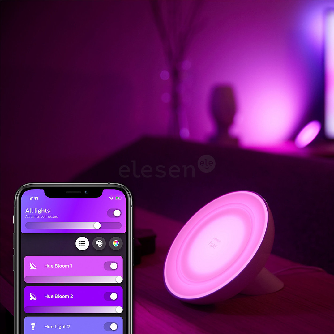 Philips Hue White and Color Ambiance Bloom, balta - Išmanioji lempa