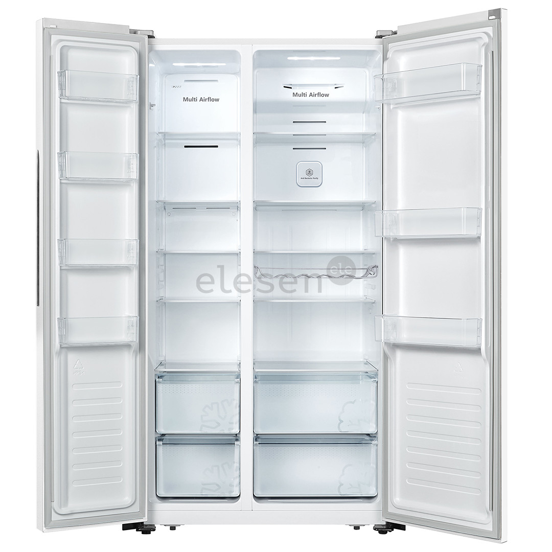 Hisense, NoFrost, 519 L, height 179 cm, white - SBS Refrigerator