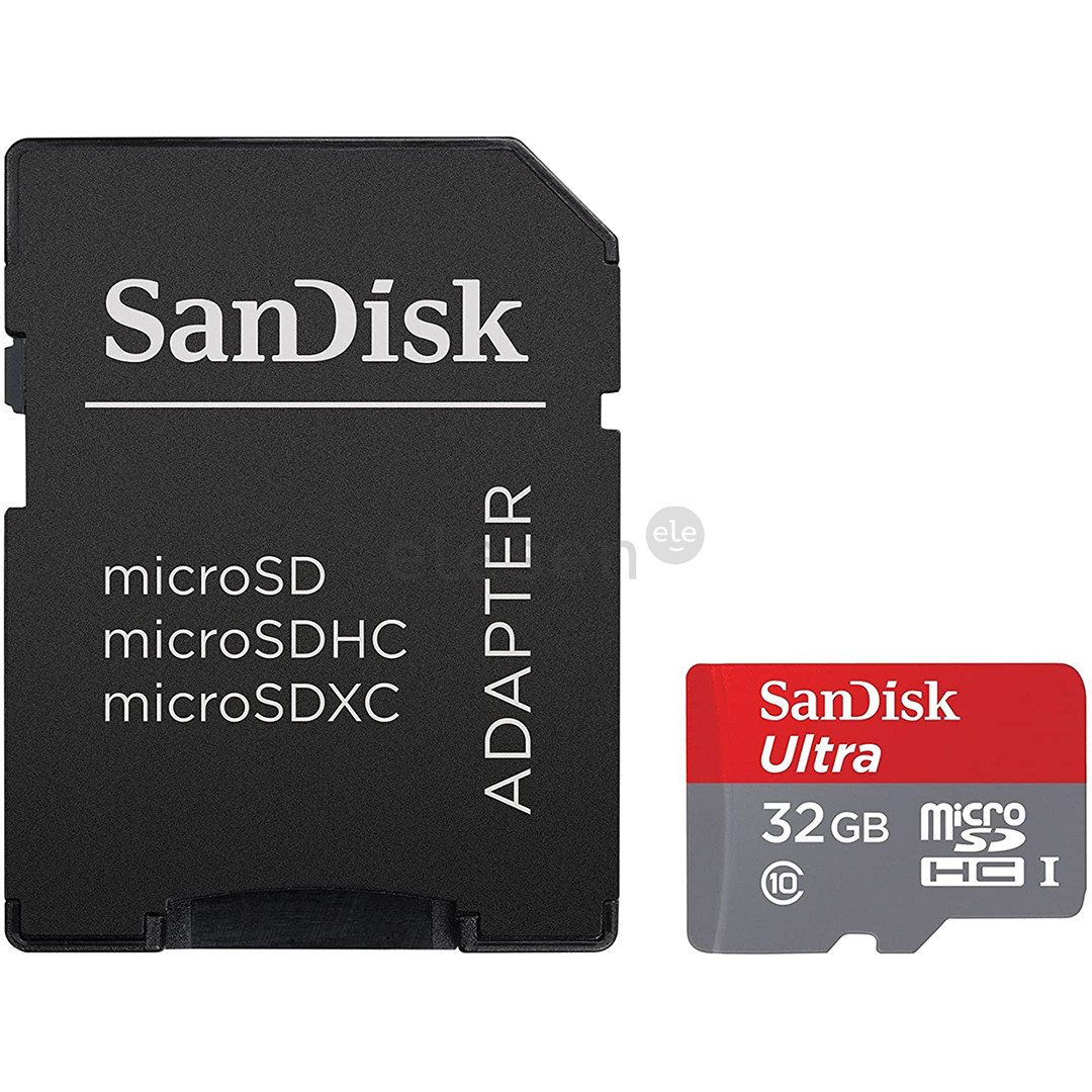 MicroSDHC Memory Card with Adapter SanDisk (32 GB) Item - SDSQUA4-032G-GN6MA