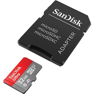 MicroSDHC Memory Card with Adapter SanDisk (32 GB) Item - SDSQUA4-032G-GN6MA
