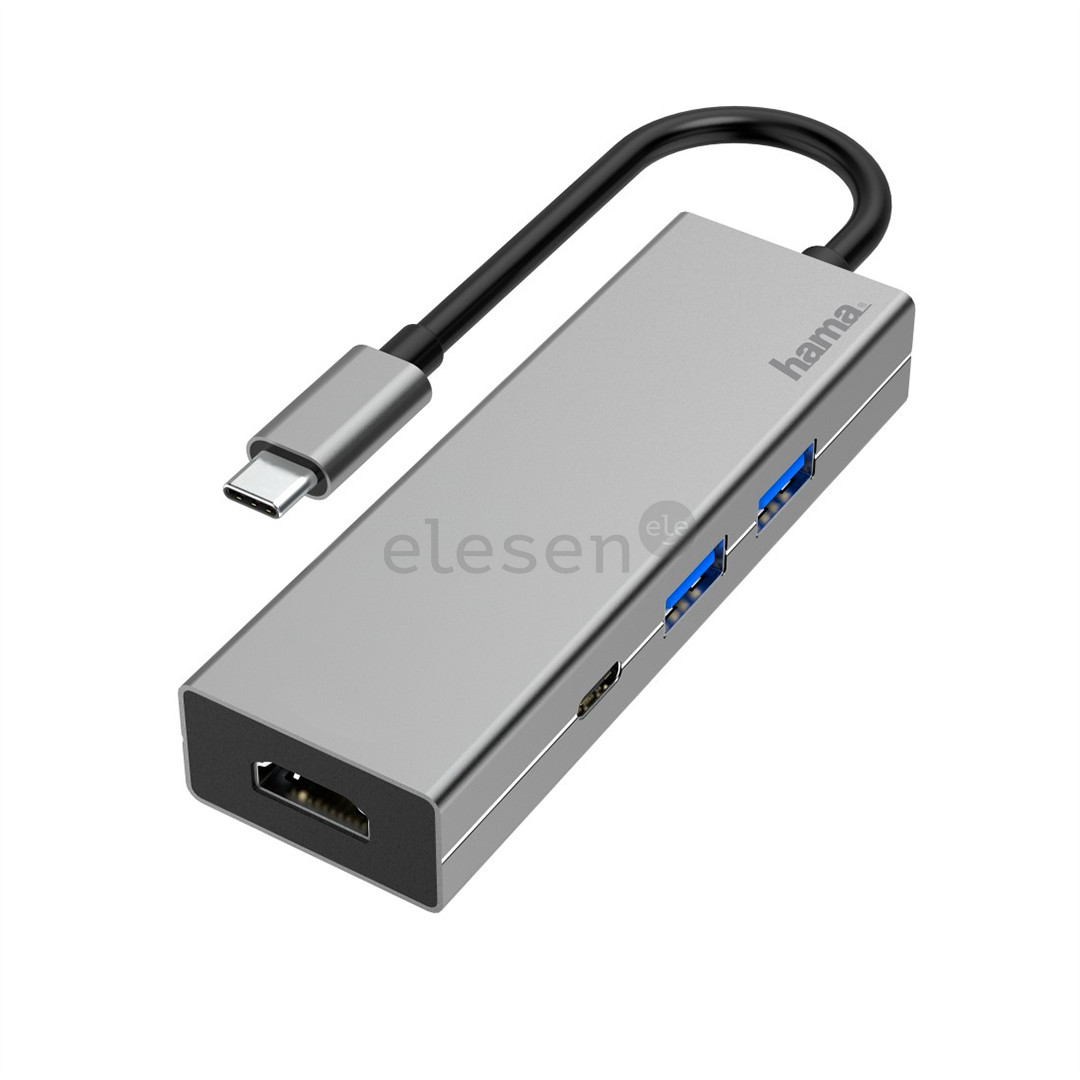 USB-адаптер Hama USB-C multiport adapter (4 порта) Товар - 00200107
