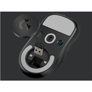 Logitech Pro X, black - Wireless Optical Mouse Item - 910-005880