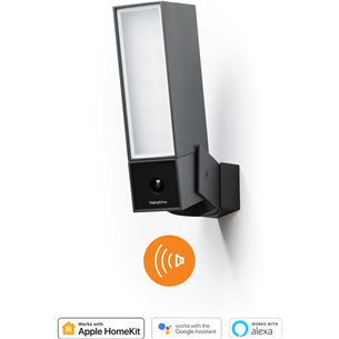 Netatmo Presence, 4 МП, WiFi, обнаружение людей, автомобилей и животных, ночной режим, черный - Наружная камера видеонаблюдения ссо светильником и сиреной Товар - NOC-S-EC