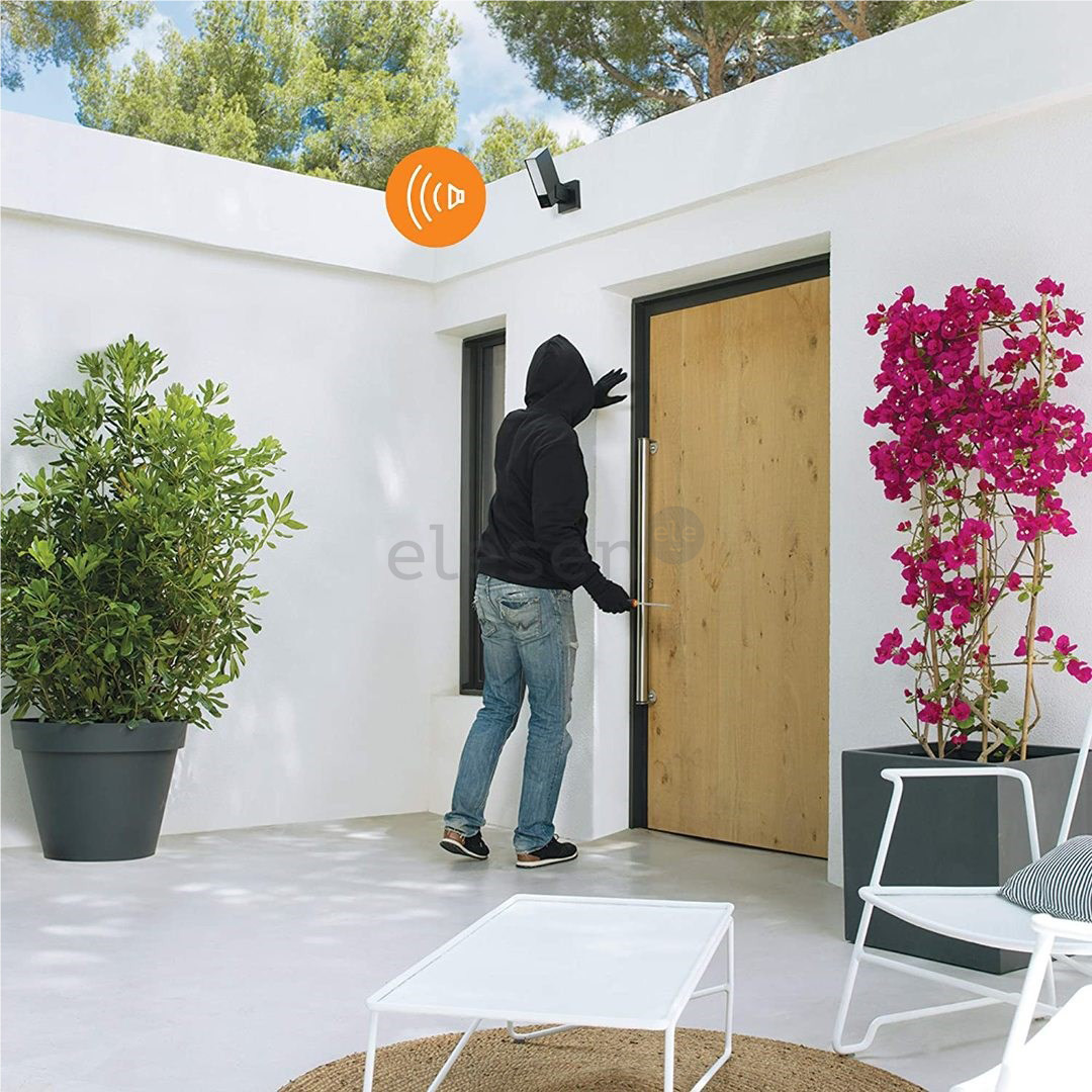 Netatmo Presence, 4 MP, WiFi, human, vehicle and animal detection, night vision, black - Outdoor Security Camera with Lighting and Siren