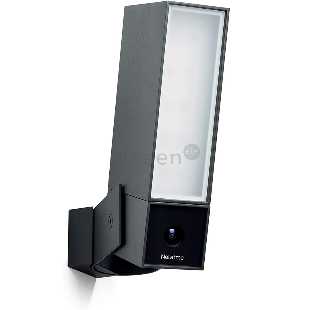 Netatmo Presence, 4 MP, WiFi, human, vehicle and animal detection, night vision, black - Outdoor Security Camera with Lighting and Siren