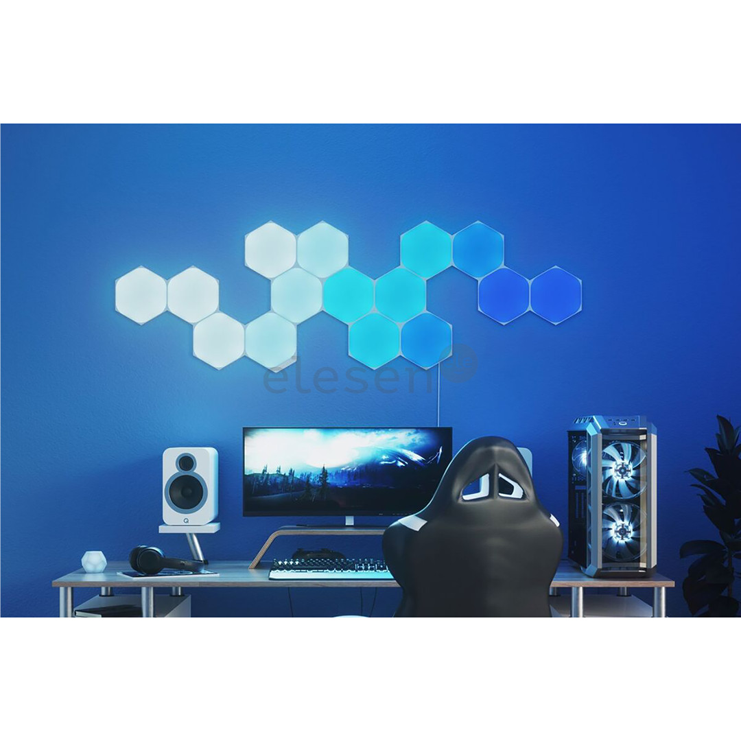 Nanoleaf Shapes Hexagons, 9 panels, white - Smart Lights Starter Kit Item - NL42-0002HX-9PK
