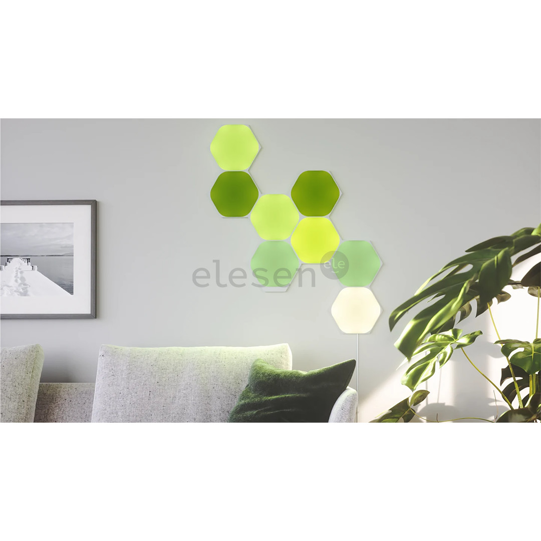 Nanoleaf Shapes Hexagons, 9 panels, white - Smart Lights Starter Kit Item - NL42-0002HX-9PK