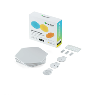 Nanoleaf Shapes Hexagon, 3 vnt., baltas - Išmaniųjų šviesų papildymo rinkinys Prekė - NL42-0001HX-3PK NL42-0001HX-3PK