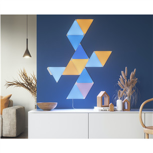 Nanoleaf Shapes Triangles, 9 vnt., baltas - Išmaniųjų šviestuvų pradinis rinkinys