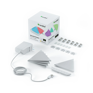 Nanoleaf Shapes Triangles mini, 5 panels - Smart Lights Starter Kit NL48-5002TW-5PK