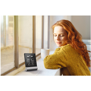 Hama Black Line, black/silver - Weather station Item - 00186417