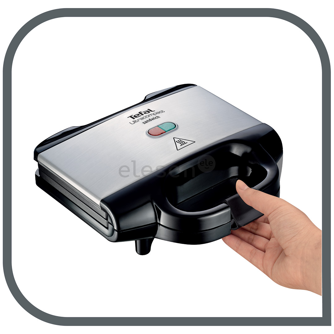 Tefal Ultracompact, 700 Вт, черный/нерж. сталь - Контактный тостер Товар - SM1572