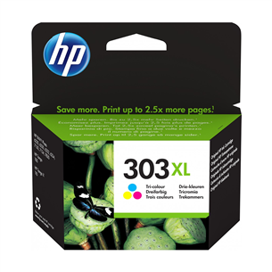 Rašalo kasetė HP 303XL, Spalvota Prekė - T6N03AE#UUS T6N03AE#UUS