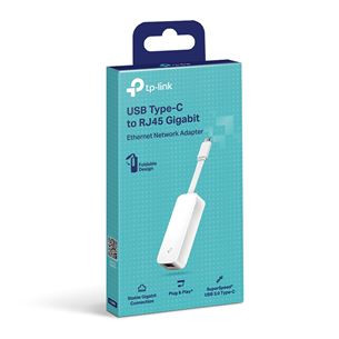 TP-Link Товар - UE300C, USB-C -> RJ45 Gigabit Ethernet, белый - Сетевой адаптер