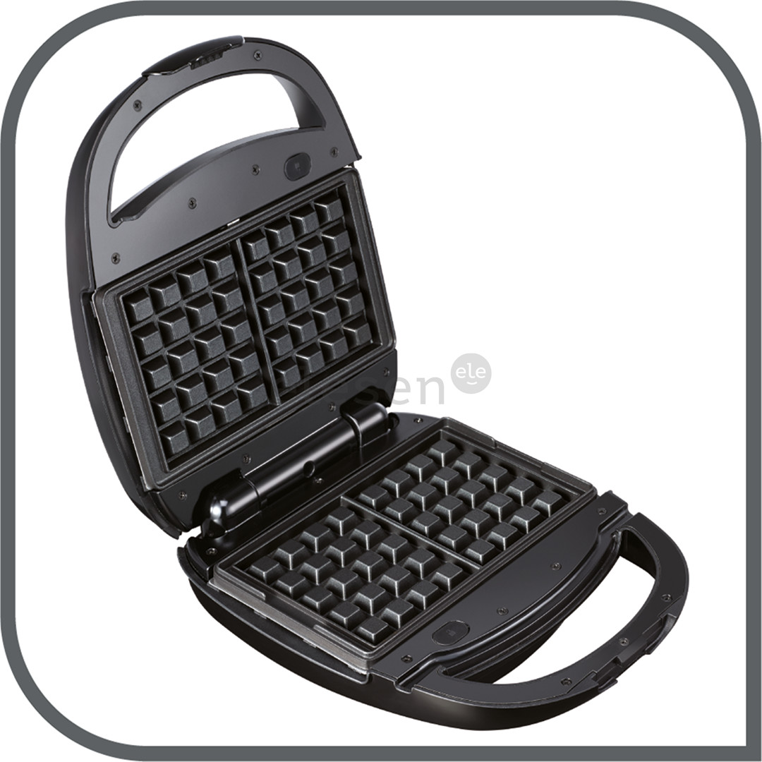 Tefal Snack Time, 3 in 1, 700 W, black/inox - Sancwich toaster Item - SW342D38