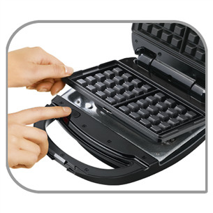 Tefal Snack Time, 3 in 1, 700 W, black/inox - Sancwich toaster Item - SW342D38