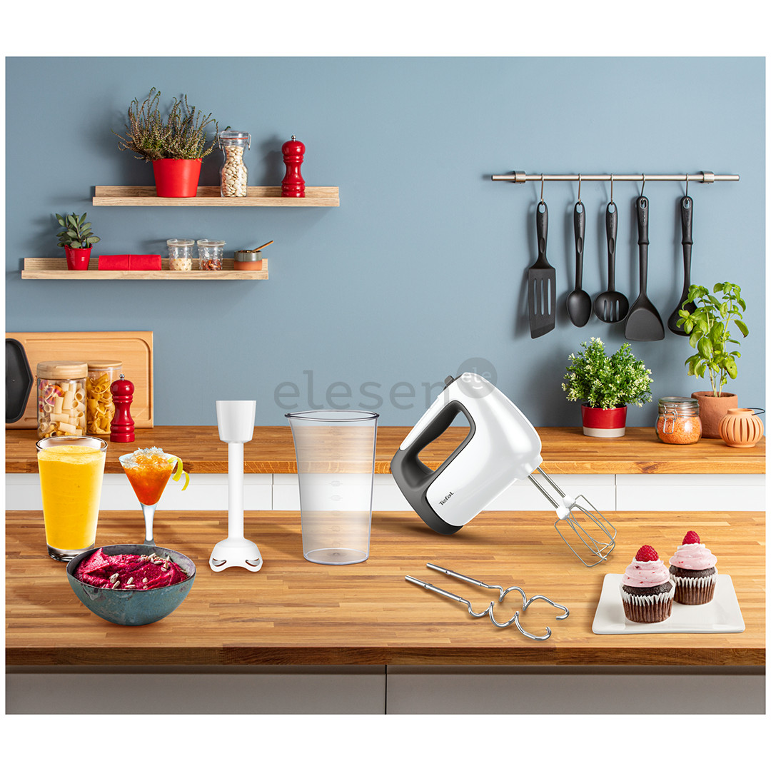 Tefal Prep'Mix+, 500 W, white/grey - Hand mixer Item - HT461138